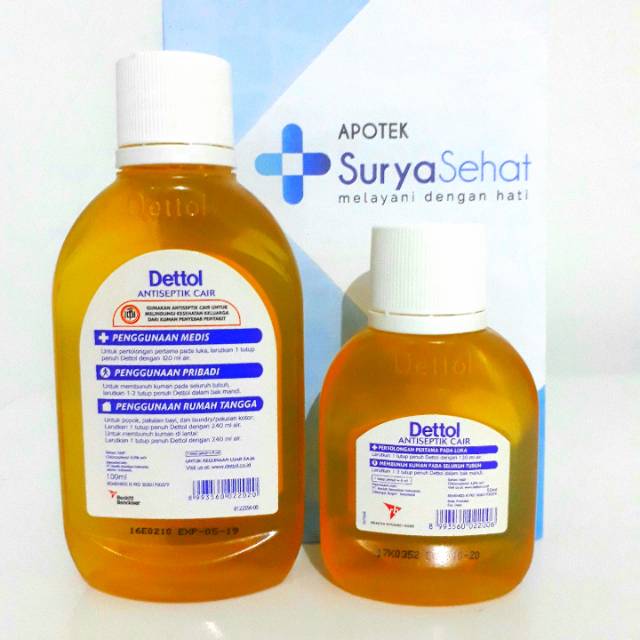 Dettol Cair 45ml 95ml 245ml- Antiseptik Desinfektan