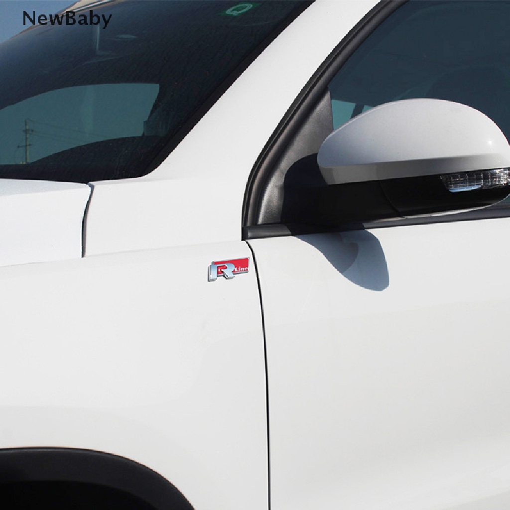 Stiker Emblem / Badge R-LINE Bahan Metal Untuk Bagasi Mobil VW CC GTI Passat