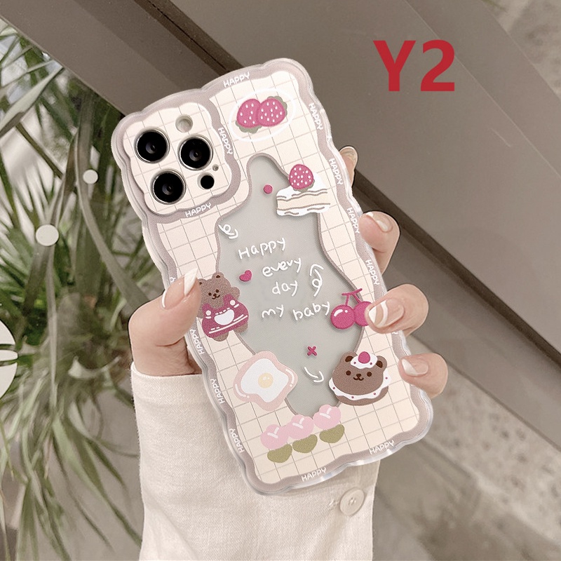 Soft Case Tpu Motif Beruang / Kelinci Untuk iPhone 11 12 13 pro Max 8plus 6 6s 8 7 plus X XR XS Max