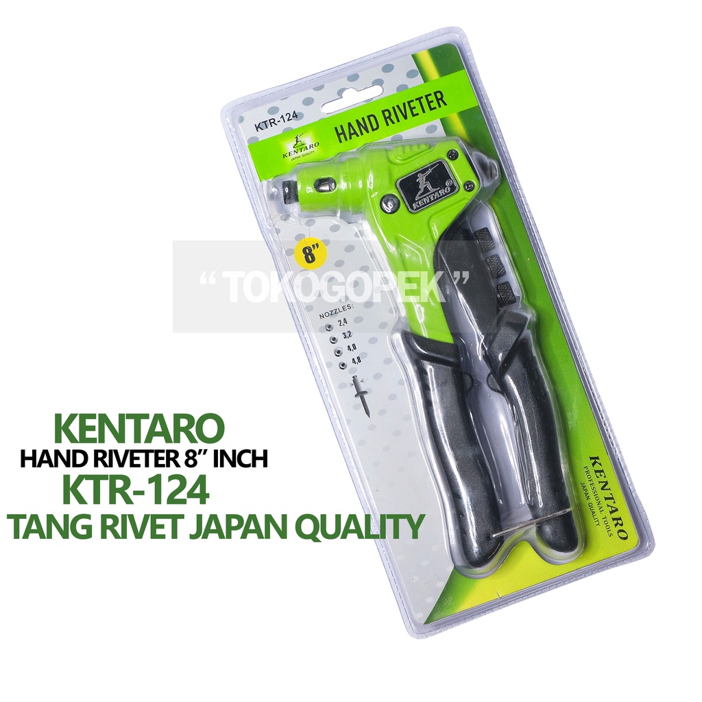 KENTARO KTR-124 TANG RIVET HEAVY DUTY 8 INCH - HAND RIVETER SOLID