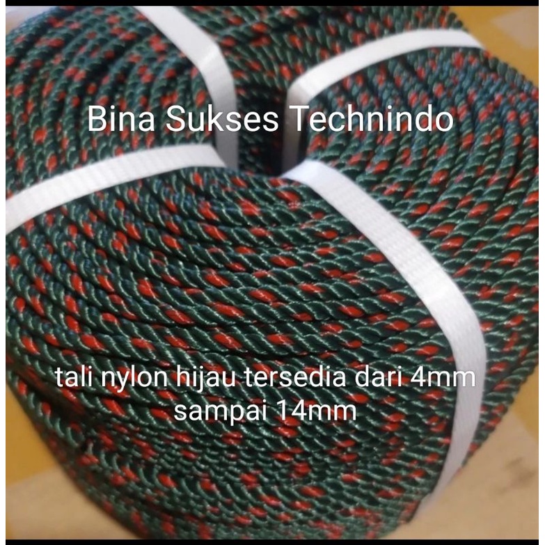 

tali nylon 8mm /tali tambang plastik /tali nilon hdpe /tali hijau