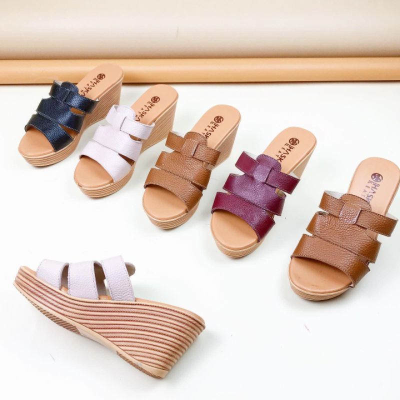 SANDAL WANITA - SANDAL KULIT PAPIRUT
