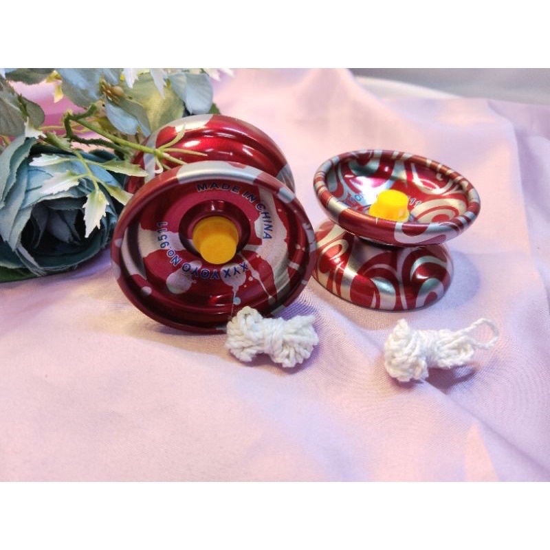 mainan yoyo besi bearing 1 motif / mainan tradisional anak / mainan yoyo murah