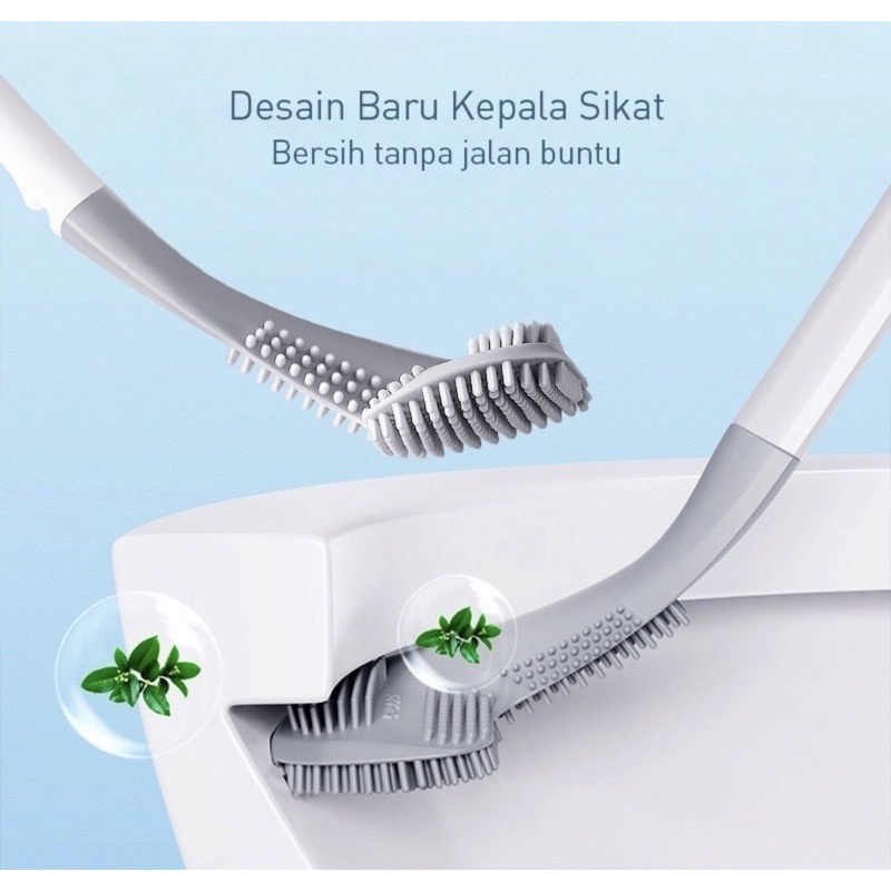 SIKAT TOILET Brush GOLF Silicone / Sikat WC Silikon - Barangunikmikha