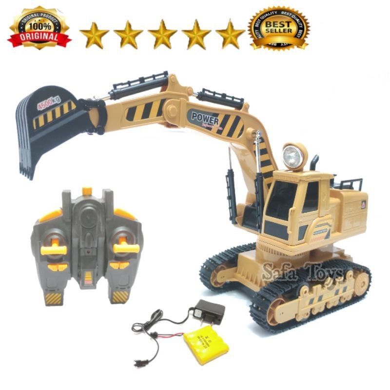 Remot Control truck excavator power truck Keruk /mainan anak alat berat Bisa Muter 360° Ada lampu