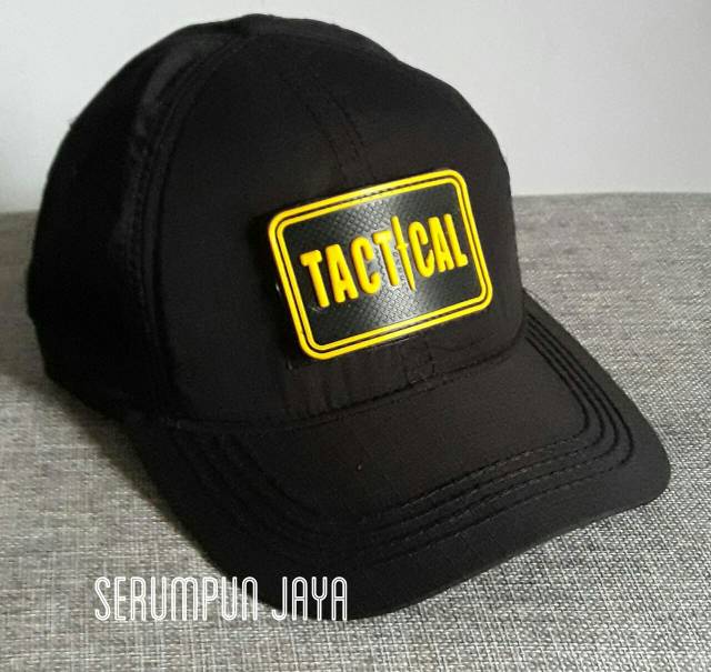 TOPI TACTICAL - TOPI TACTICAL VELCRO HITAM