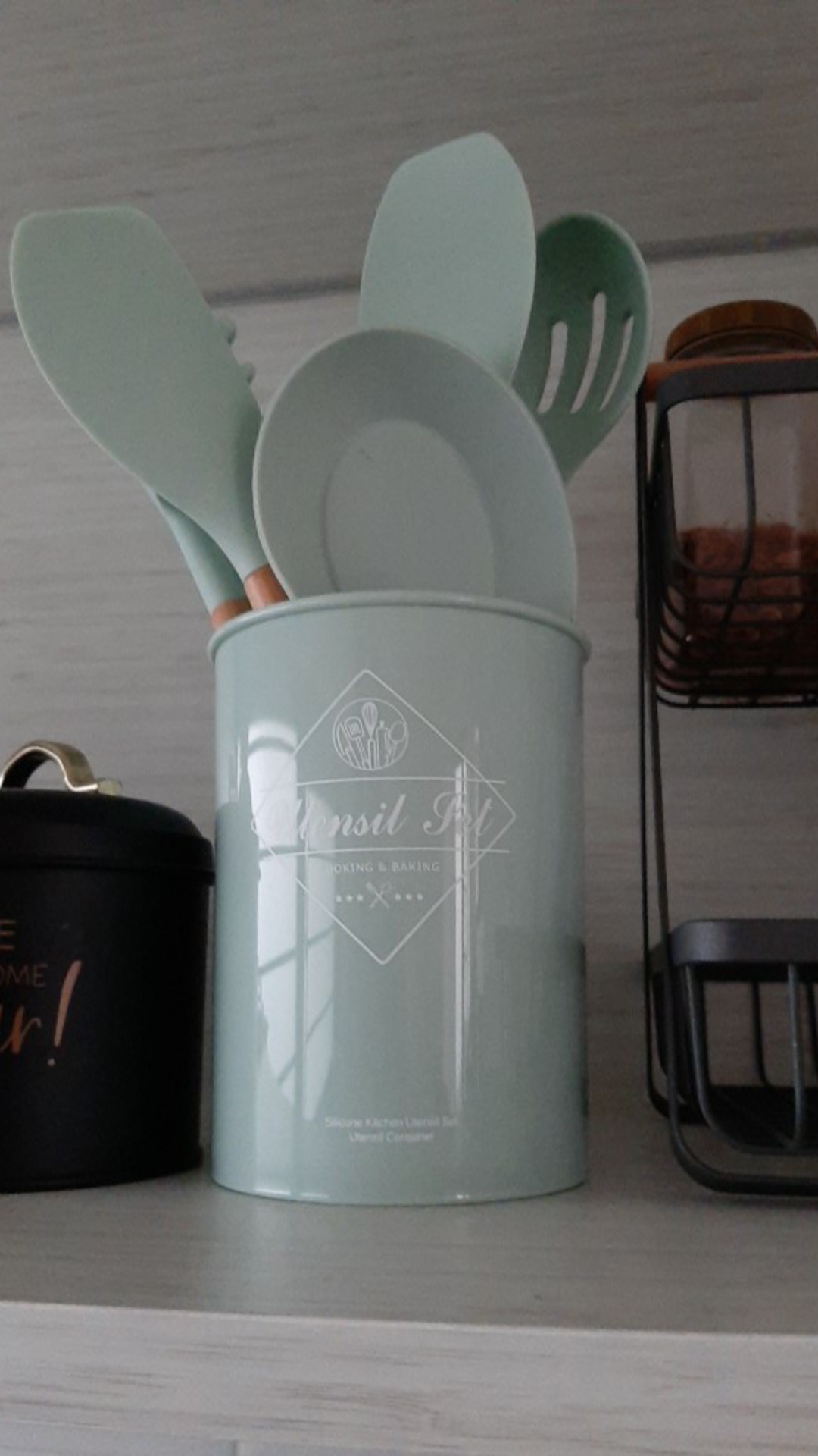 Sutil Sendok Masak Bahan Silicone Set 13pcs/set Ready Stock