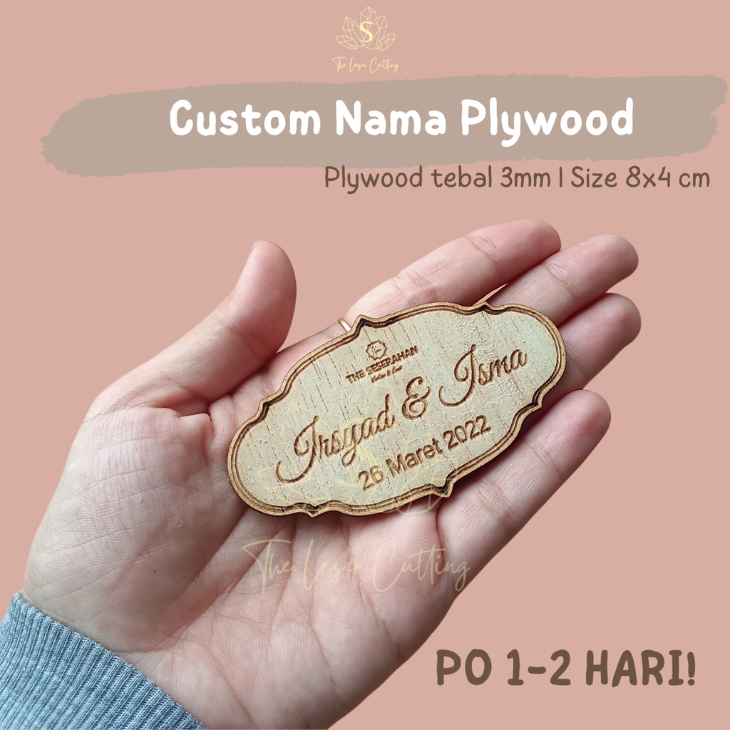 

Custom Nama Kayu Plywood 3mm