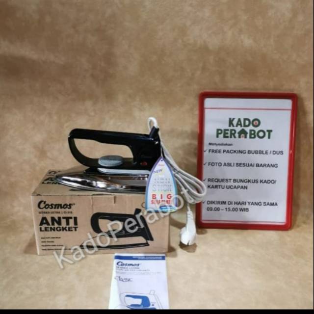 Setrika Cosmos Anti Lengket CI-318 Garansi &amp; Original