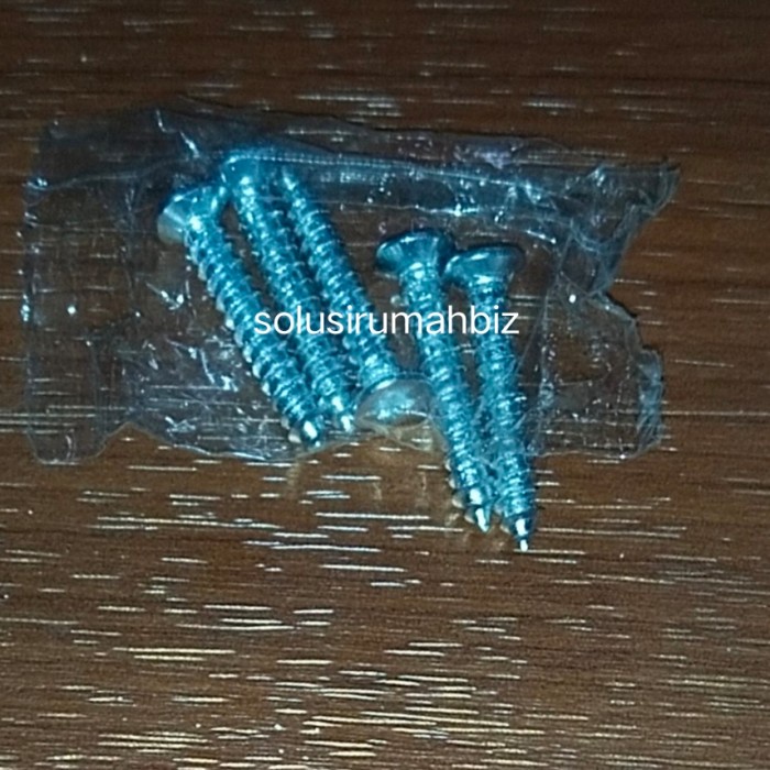 SEKRUP 25MM + PAK 5BIJI DARI SPARE PART KUNCI gagang PINTU RUMAH 5PCS