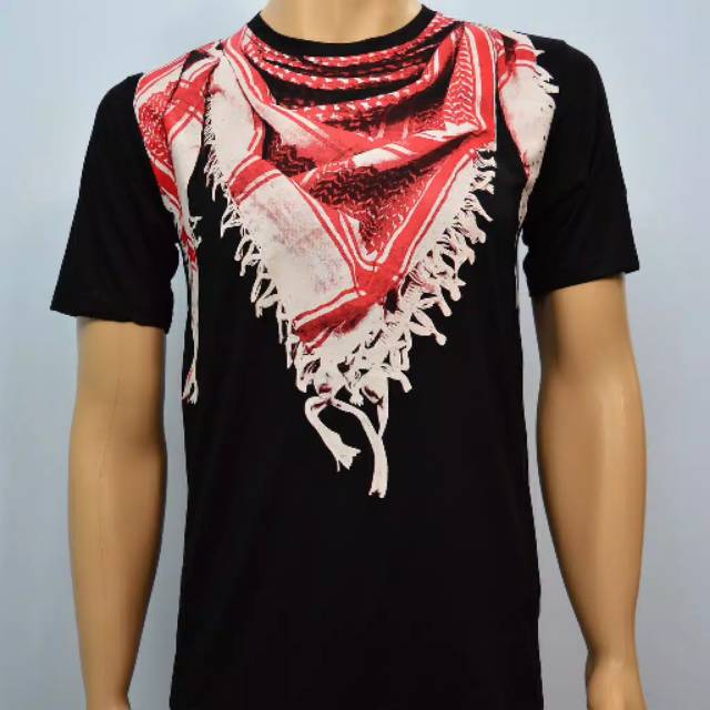 PAKAIAN KAOS BAJU TSHIRT MUSLIM SORBAN MERAH 3D