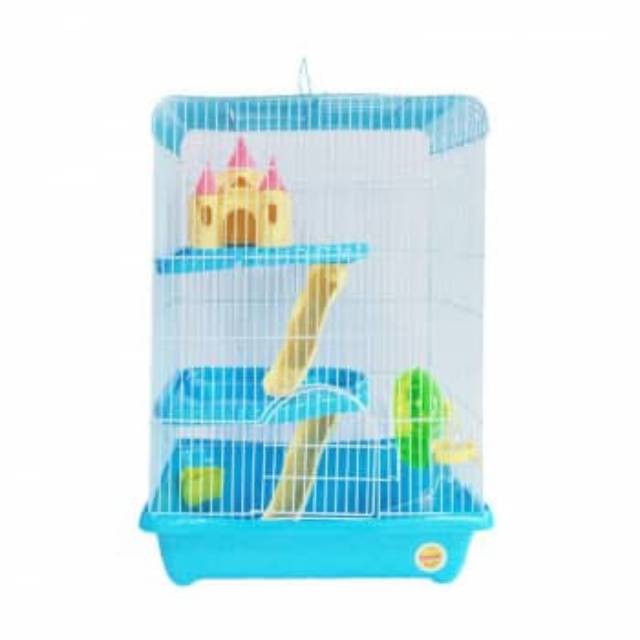Kandang Hamster jumbo 3 lantai tingkat kualitas import kandang castle / SugarGlider / Tupai / Bajing