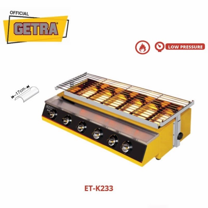 Kompor Panggang Sosis Getra 6 Tungku