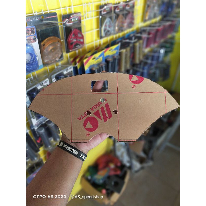Jual tatakan speedometer koso ninja RR,tebal 3 mm,contoh geser
