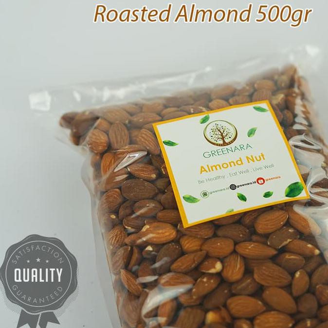 

Roasted Almond Whole 500Gr Kacang Almond Panggang 500Gr Mentarieka_Shop