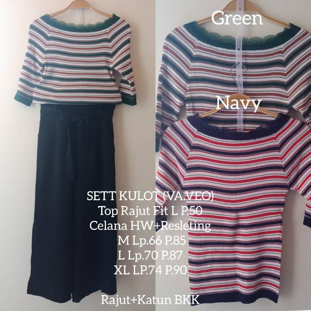 SETELAN IMPORT ATASAN RAJUT CELANA KULOT