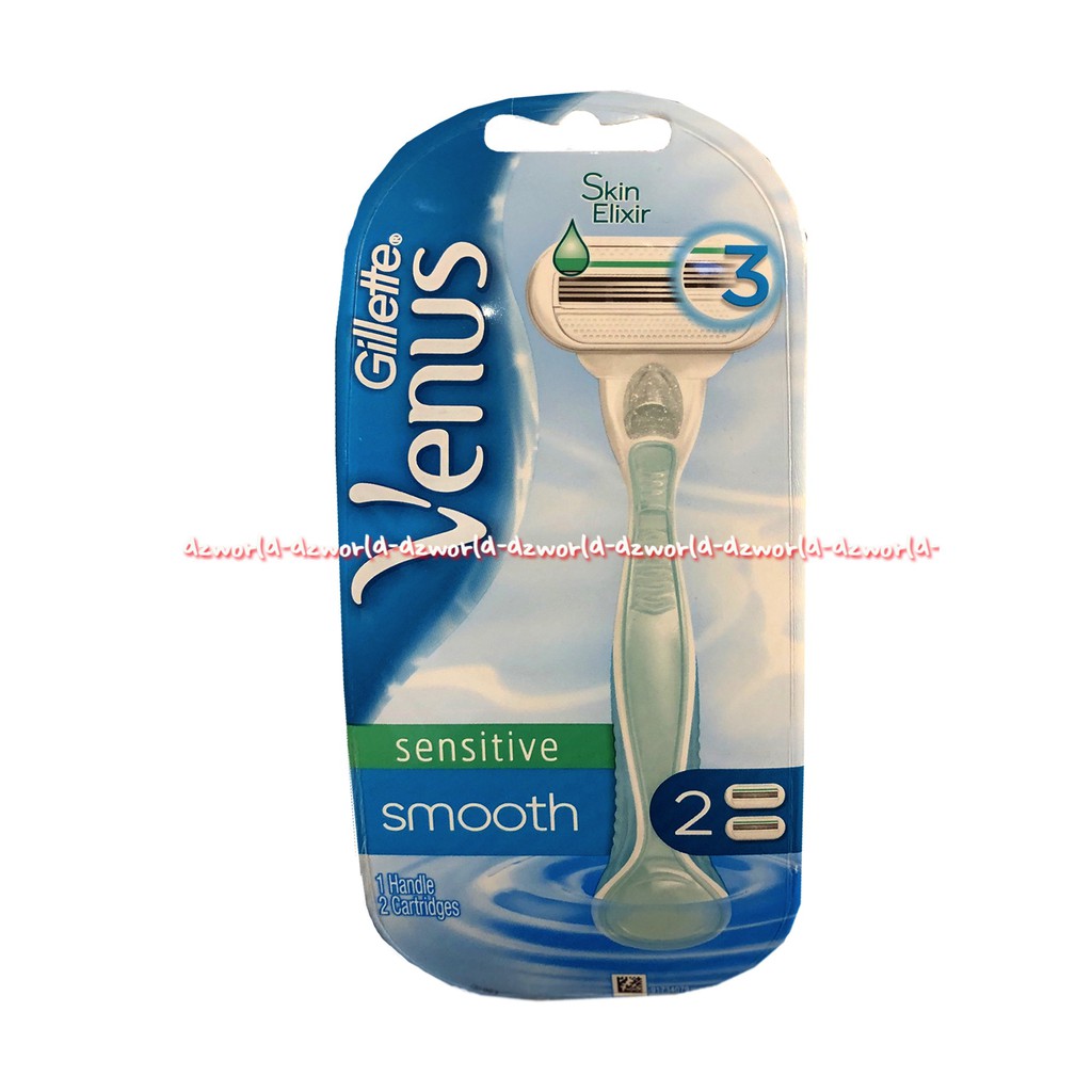 Gillette Venus Sensitive Smooth Skin Elixir Shaving Women Shaver Gilete Gillete Pisau Cukur Wanita Perempuan Gilette