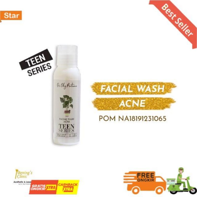 Bening Skincare Facial Wash Acne Teen Series Perawtab  Wajah by Benings Ckinic dr. Oky Pratama