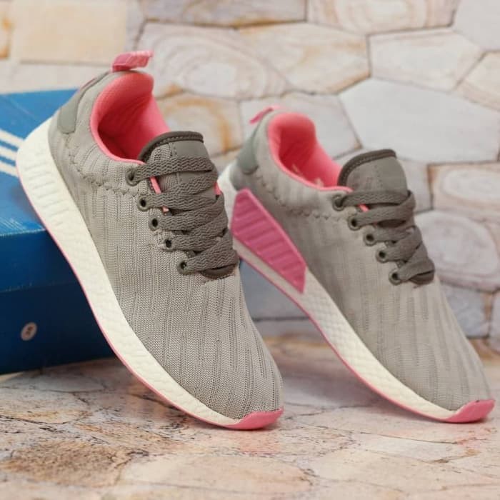 Sepatu ADIDAS NMD fashion wanita/Abu/pink/putih/wanita