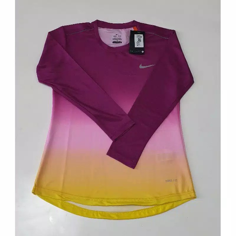 BJ - Kaos Sport Wanita Printing Long sleeve - Lengan Panjang 01