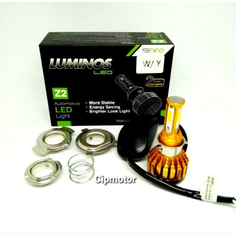 Must Have Lampu Led 3 sisi Luminos Z2 putih Kuning 2 warna Universal H6 H4 Bebek matic Vixion CB