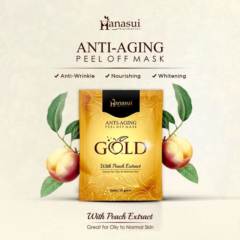 HANASUI PEEL OFF MASK GOLD