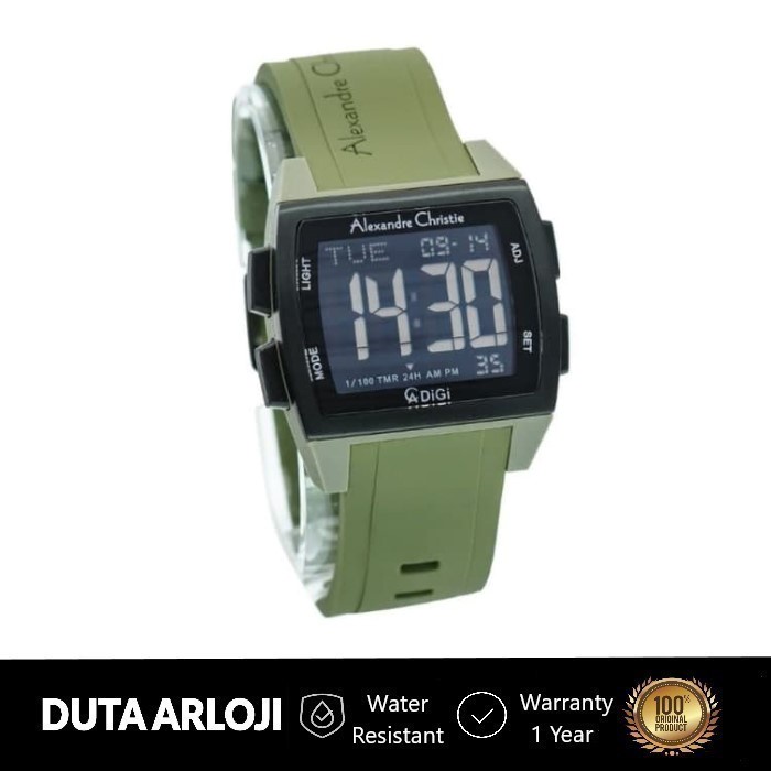 Alexandre Christie AC 9343 MH RIGBAGN Digital Men Rubber