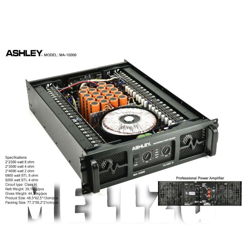Power Ashley MA 10000 Original Amplifier MA10000 Class H