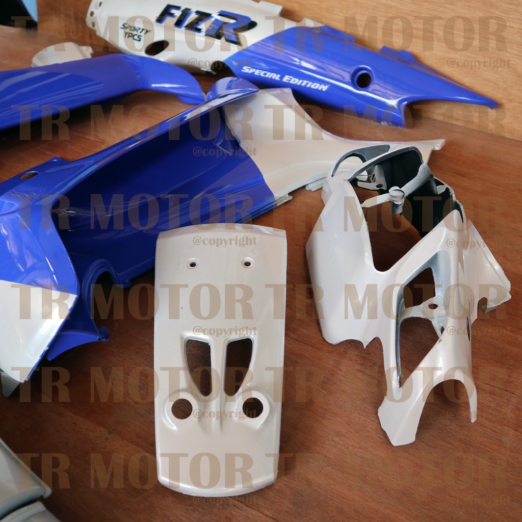 Cover Body Fizr F1zr Malboro Biru Full Set Halus Cover Bodi Yamaha Fiz r