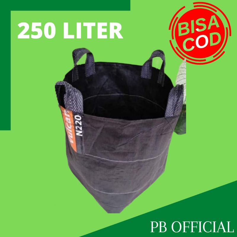 Planter Bag 250 Liter Terpal Tebal | Planterbag Hitam Pot Tanaman Besar Polybag Kuat Media Tanam Say