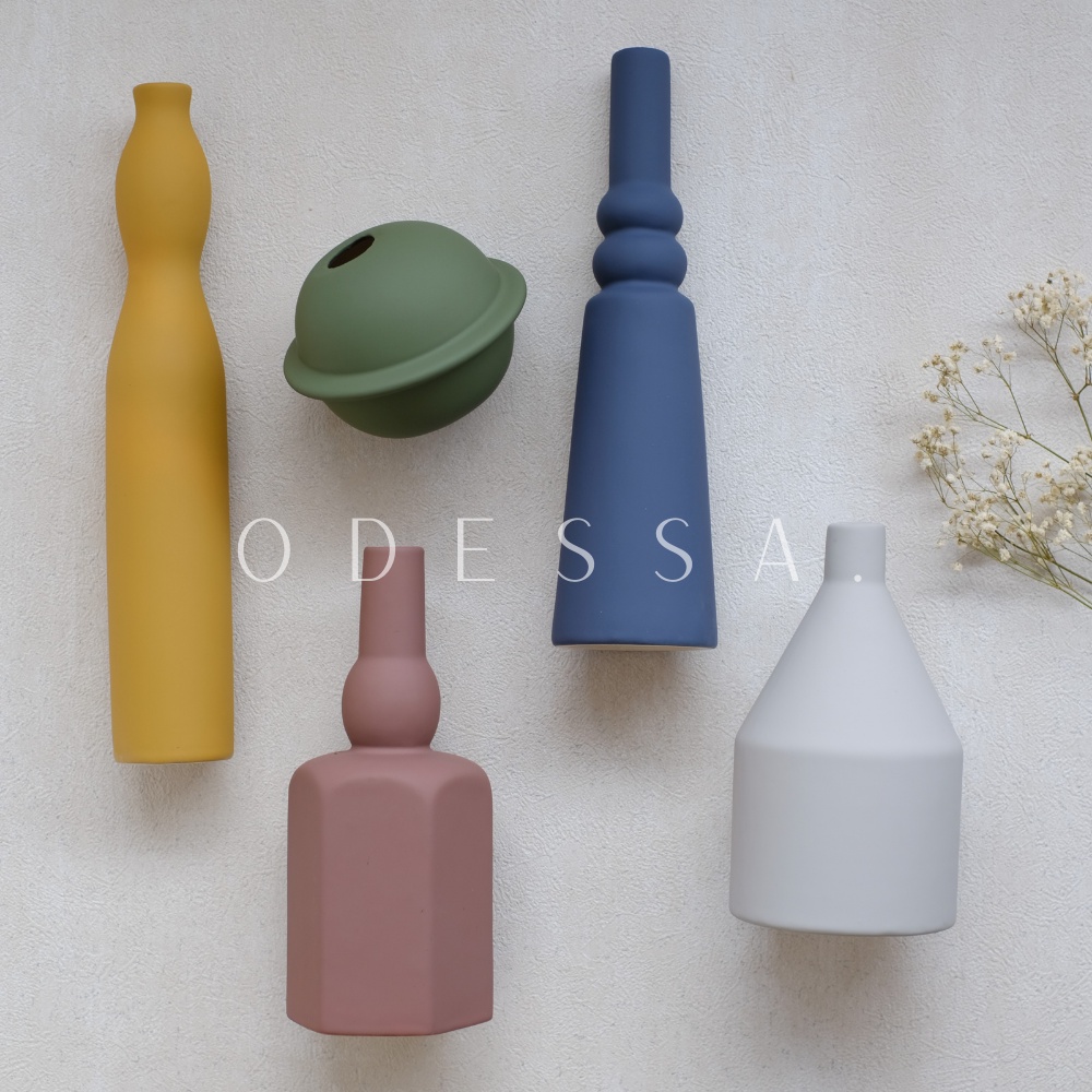 Vas Bunga Aesthetic Keramik Morandi Frosted Series Import / Vase Bunga Keramik / Vas Bunga Nordic / 