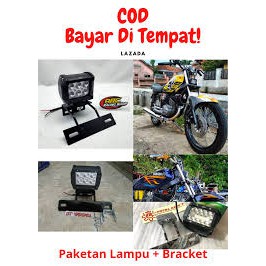 [BAYAR DITEMPAT]Lampu led ICC 6 SISI+BREKET  Variasi  king rx z rx special vixion byson gl REAL PICT