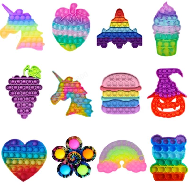 POP IT RAINBOW UNICORN AMONG US/UKURAN SEDANG 12CM-3