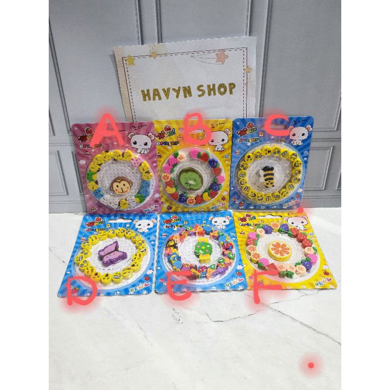 penghapus lingkaran lucu imut/stip fancy/hapusan anak