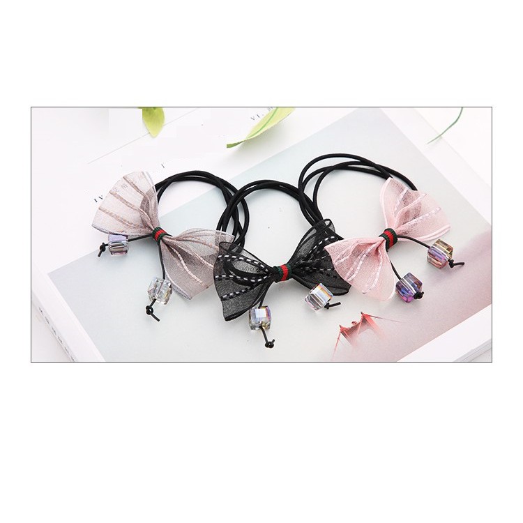 ILAHUI Hair Band/Butterfly Crystal Pendant*F012-E21/Ikat Rambut/Trend Jewelry