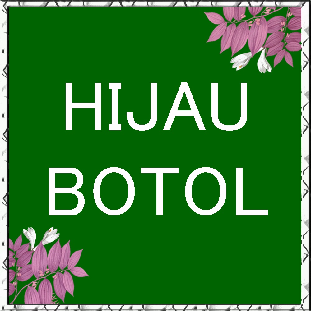 Hijab Segiempat Bella Pom Pom Warna Terlengkap / Kerudung Segiempat Pom-pom warna telengkap / Jilbab Segiempat Pompom warna telengkap / Jilbab Hijab Kerudung Segiempat Terbaru Trend Produk Terbaik Warna Terlengkap-Hijau botol