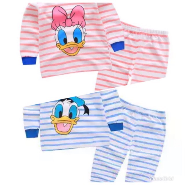 Baju Setelan Anak Mickey baju lengan panjang dan celana Panjang