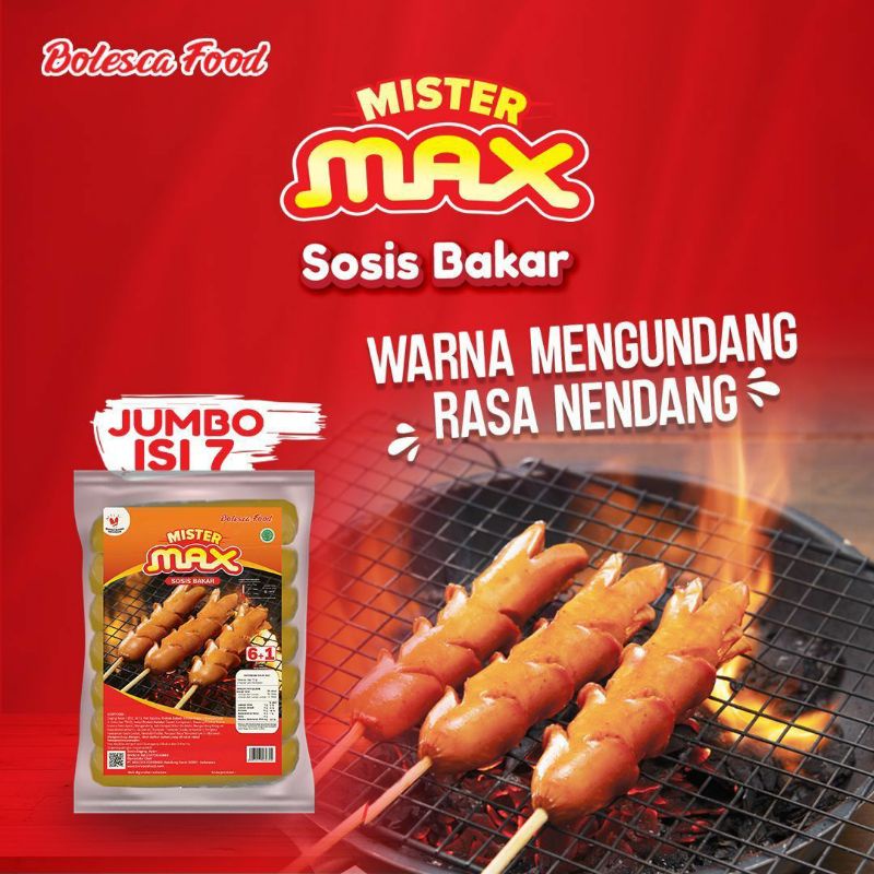 MISTER MAX Sosis Bakar JUMBO Original 500gr