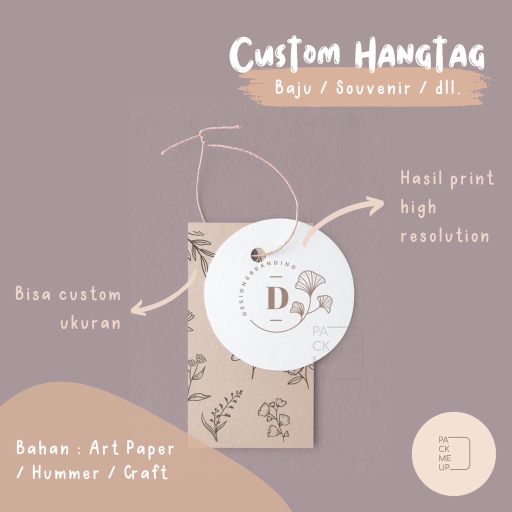 

[TERMURAH] Custom Hang Tag Baju FREE LUBANG | Label Gantung | Souvenir | Tas | Sepatu | Goodie Bag| Ulang Tahun