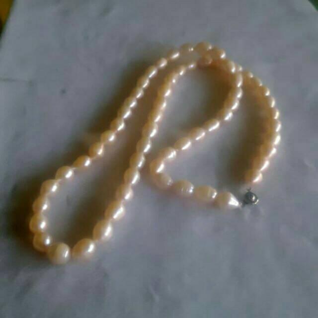 Kalung mutiara air tawar panjang 69cm