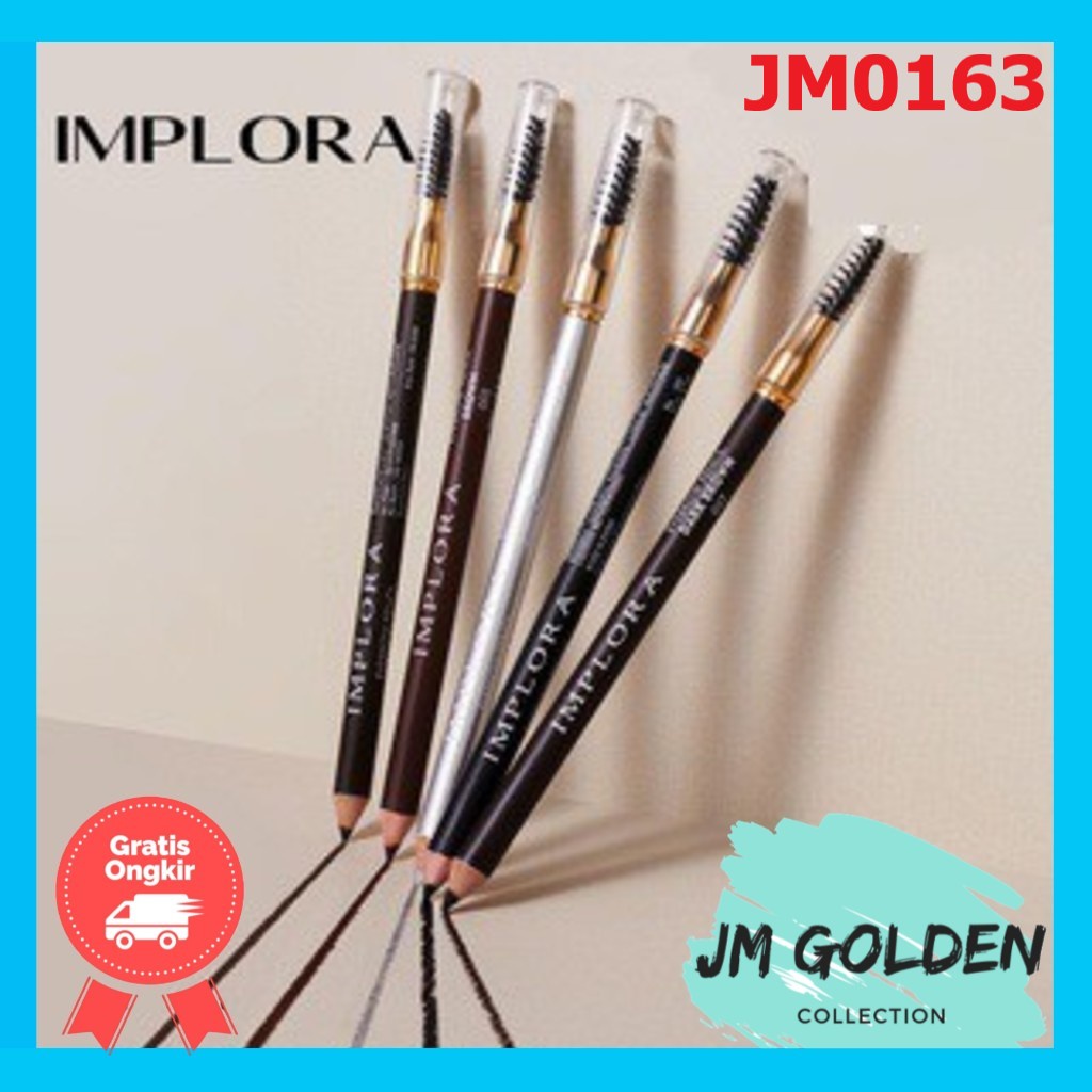 New Import Korea Popfeel Eyebrow Gel Maskara Pensil Alis Tahan Lama Anti Air Original 4 Varian Warna