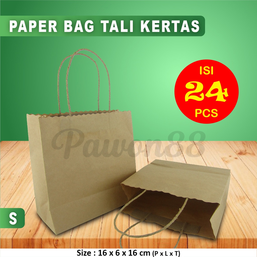 

Paper Bag Polos - Paper Bag COKLAT 16x6x16 cm - COKLAT -S ( 20 pcs )