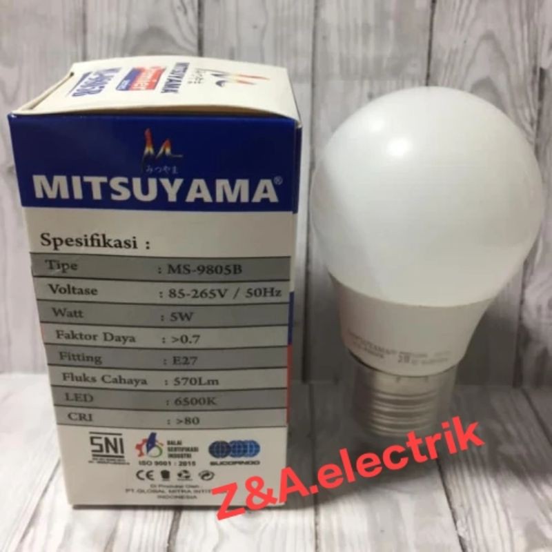 Lampu Bohlam LED 5 Watt MS-9805B MITSUYAMA