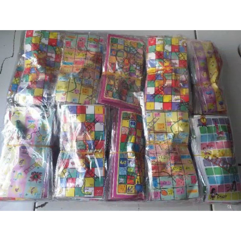 mainan ular tangga isi 50 pcs grosir