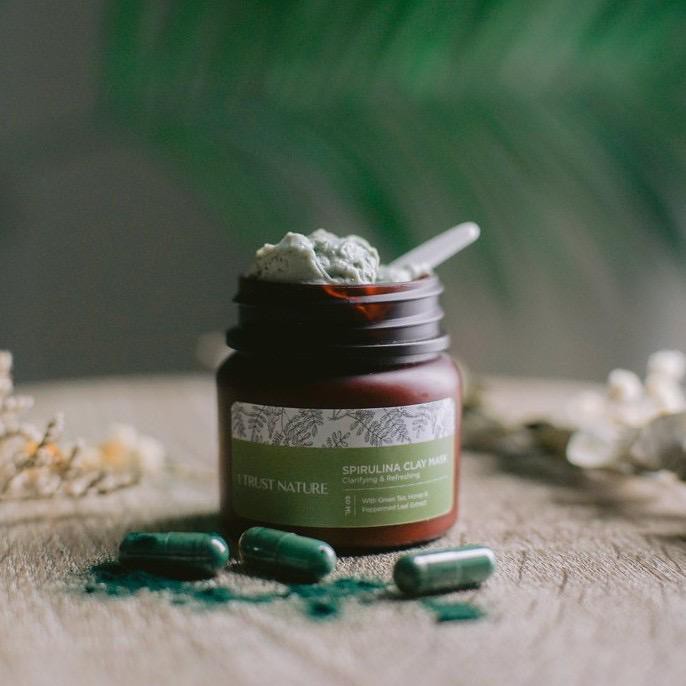 I TRUST NATURE Spirulina Clay Mask - Clarifying &amp; Refreshing