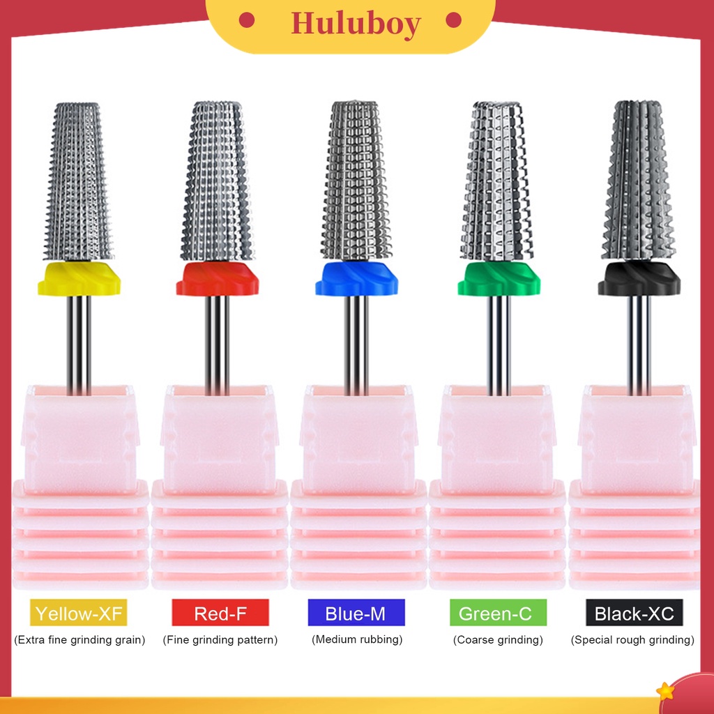 Huluboy Huluboy♡ Mata Bor Pengikir Kuku Bahan Tungsten Steel Tahan Lama Untuk Manicure