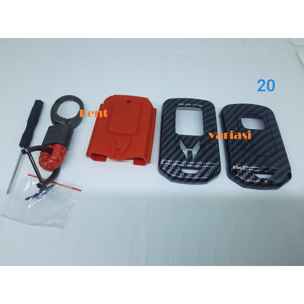 Cover Kunci Case Key Kondom Remote Honda CRV City New Carbon