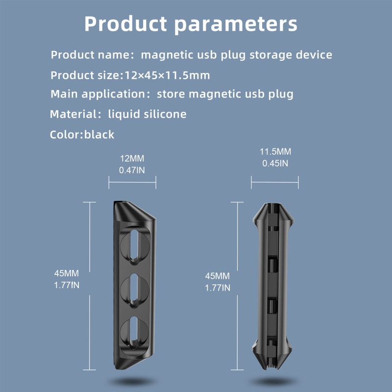 Kok Silicone Storage for Case for Micro USB Type-C Plug Portable Colokan Kabel Magnetik Untuk Case Ringan Antilost Adapt