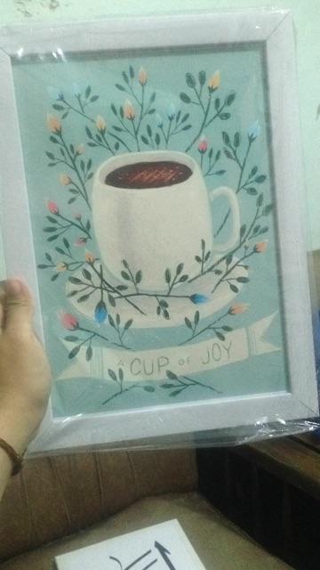 Promooooo!!! 1 Buah Wall Decor Frame Fiber A4 - Kitchen Series Hiasan Dinding Shabby Chic