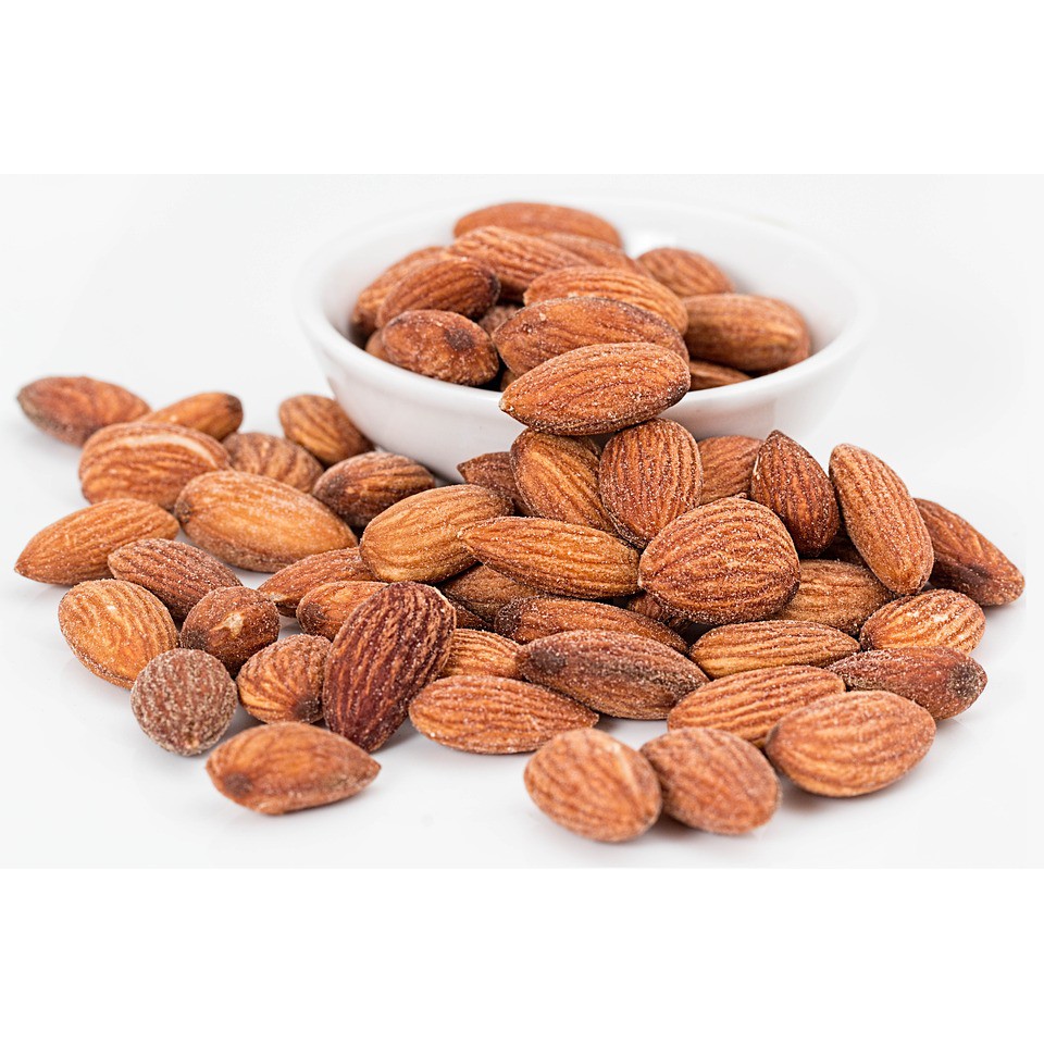 Roasted Almond Whole (Sea Salt) 1kg (Almond Panggang / Matang) Ukuran Besar 27-30 Tanpa Cangkang